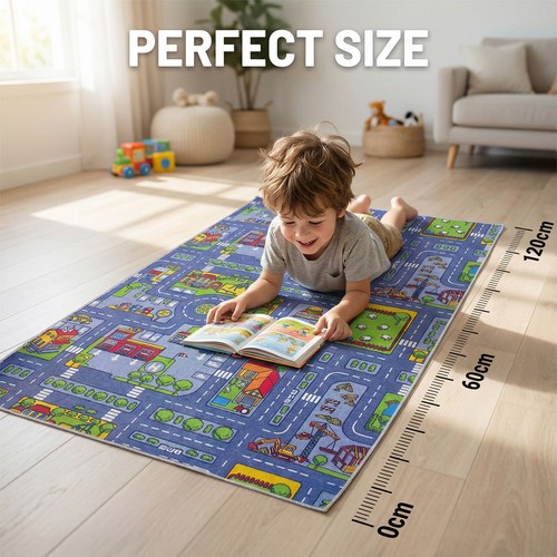 Kids city map road rug - kids,