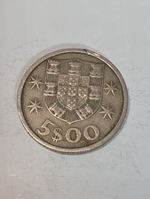 1971 Portugal 5 Escudos Coin