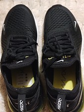 Nike air 270 mens size UK 10 black and yellow