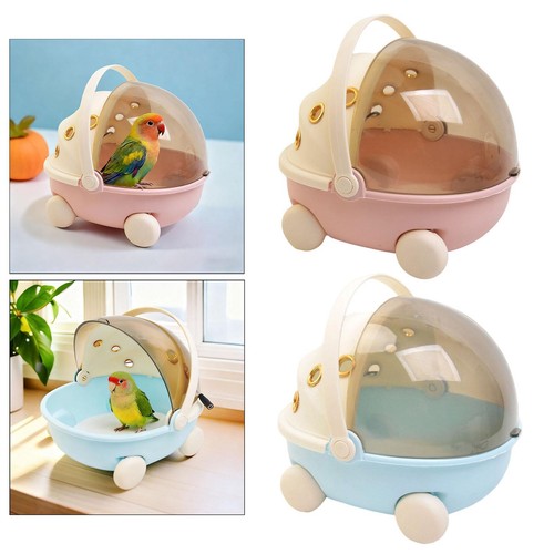 Bird travel cage with heater - with,