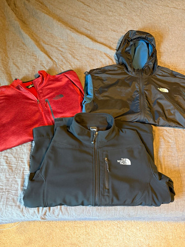 North face jacket haul used - face,