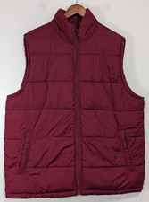 Gap Gilet Mens Large Maroon