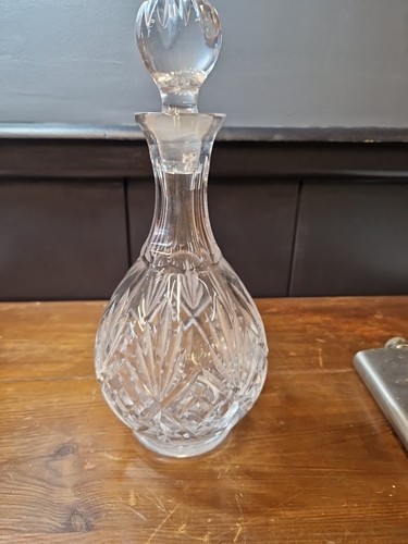 Cut crystal drinks decanter - cut,