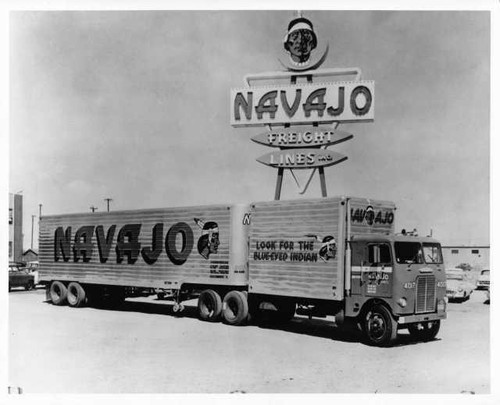 1950s white freightliner - 1950s, truck