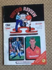 Manchester United Programme 1995 David Beckham Steve Bruce Rookie Signatures