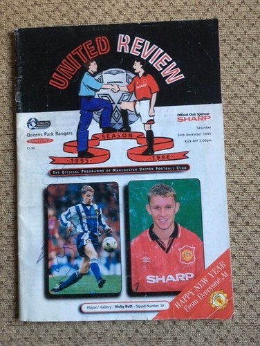 Manchester united programme - manchester,