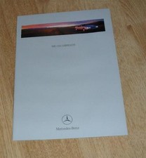 Mercedes CLK Cabriolet Brochure 1998 - 230K & 320 - Elegance & Sport