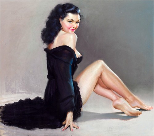 Vintage pin girls - vintage,