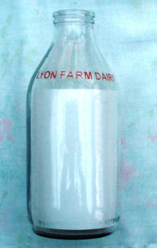 Vintage old milk - , bottle.