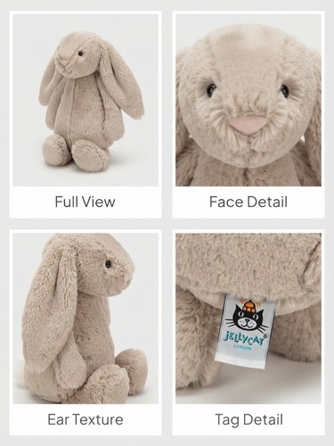 Authentic jellycat beige bunny - beige,