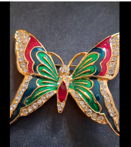 Vintage multi coloured - multi-coloured, enamel