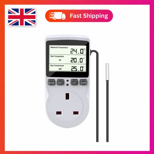 230v lcd thermostat - lcd, outlet