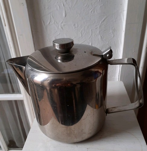 Vintage teapot stainless steel - vintage,