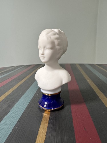 Vintage bisque porcelain bust - bisque,