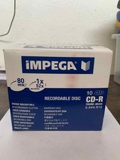 Impega CD-RW 10-Disc Rewritable Disc 700mb 80 Min (Impega) Free UK P&P