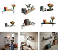 Wall mounted wooden floating - wall,