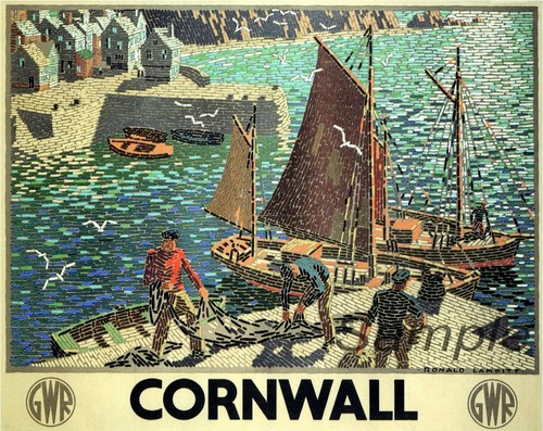 Vintage 1936 cornwall gwr - vintage,