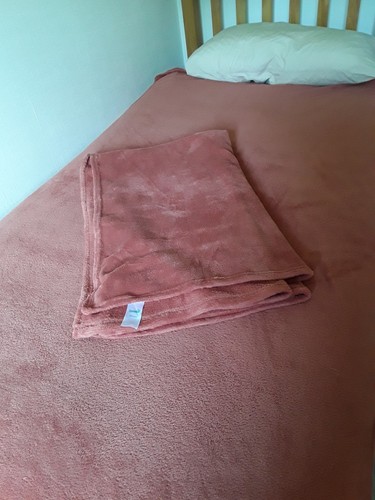 Fleece throws terracotta - terracotta, (