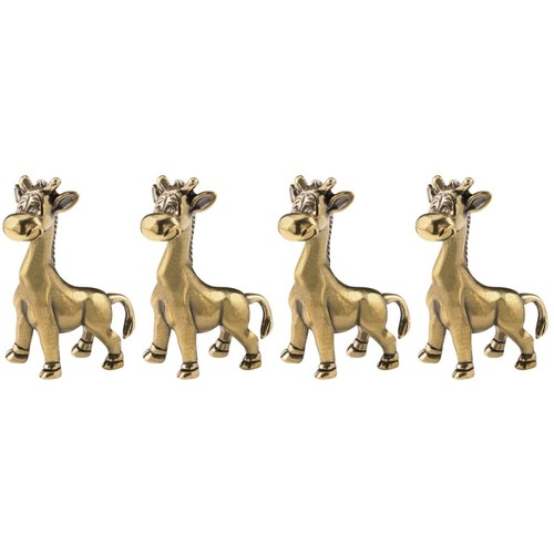 4pcs exquisite brass giraffe - 4pcs,