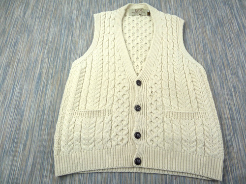 Aran sweater market knit vest - market,