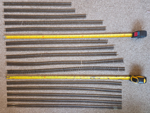 Hornby gauge long straights - oo,