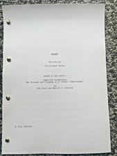 Oppenheimer Film Screenplay /
