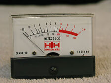 HH Analogue Power Meter. Backlit. Removable Scale. Easily Shunted. Free UK Post.