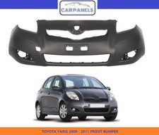 TOYOTA YARIS 2009 - 2011 FRONT BUMPER BRAND BLACK INSURANCE APPROVED 521190D908