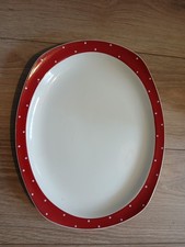 midwinter red domino serving plate platter 14 inch