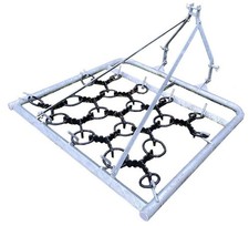 Small Holder Grass Harrow Frame 1440mm x 1280mm 3 Point Linkage CAT 1