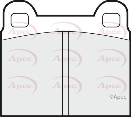 Apec rear brake pad - apec, for
