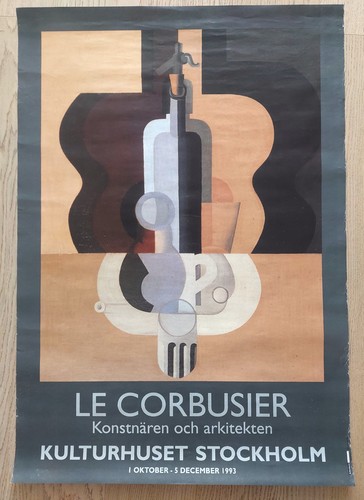 Corbusier exhibition poster - le,