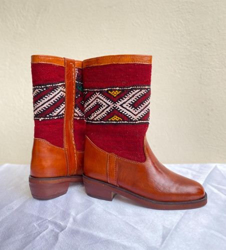Handmade camel cognac leather - handmade,