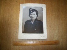 Original Photo of Young Woman in National Fire Service - Unit 32 (Croydon). 1944