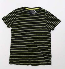 Boys Yellow Cotton blend T-Shirt Size 10 Years Pull