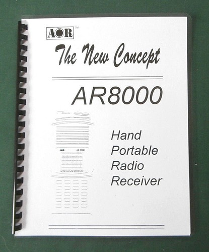 Aor ar8000 operating manual - ar8000,