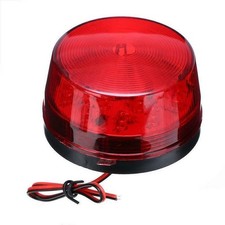 DC 12V LED Security Alarm Strobe Signal Warning Siren Red Flashing Light Lamp