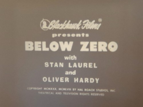 Below zero 1930 laurel - &, hardy