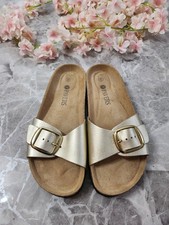 Ladies pavers gold mule - pavers,