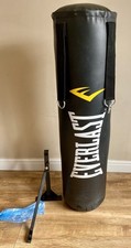 Everlast 4 ft Nevertear  Black PU  Heavy Punch Bag