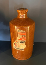 Vintage/Antique stoneware Stephens ink bottle with remnants of label c1920