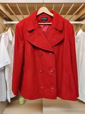 DEBENHAMS COAT UK 20 RED