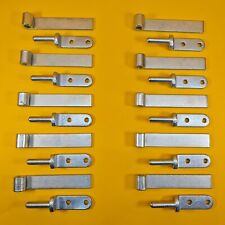 10x Straight Hinge & Gudgeon Pin Set Zinc Plated Trailer Truck Tipper Dropside