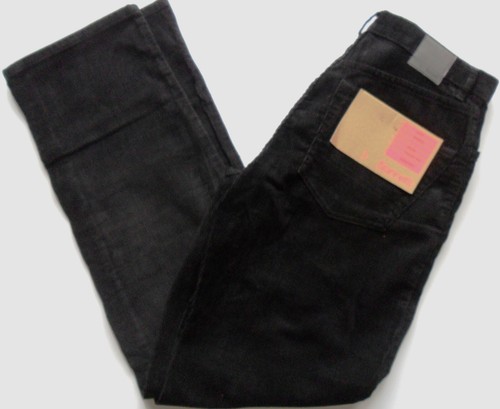 Black corduroy trousers - black,