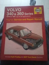  Volvo 340 & 360 Series Haynes manual 1976 to 1991  1397cc 1721cc 1986cc