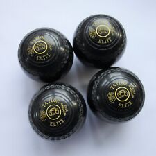 4x Vintage Taylor Elite Bowls Size 5 M-W52468A (Lawn Bowling Balls Car Set)