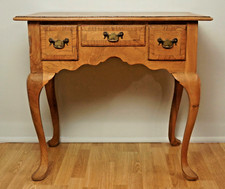 Charming Queen Anne revival Elm crossbanded side table Delivery available
