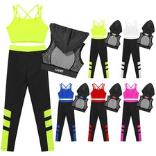 Girls 3Pcs Hip Hop Clothes Set