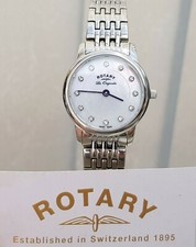 New ROTARY Les Originales SWISS MADE Ladies watch Swarovski Crystals RRP£250 