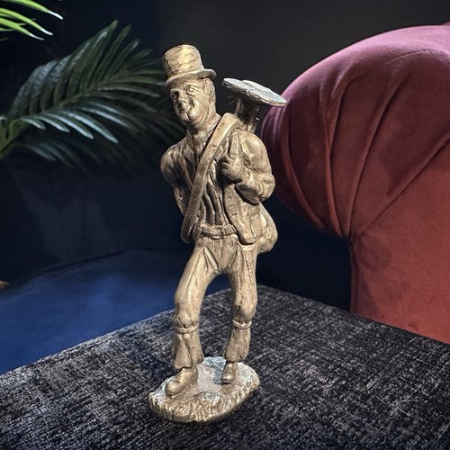 Vintage pewter chimney sweep - pewter,